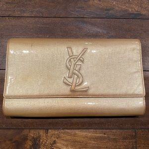 Authentic YSL patent leather Clutch
